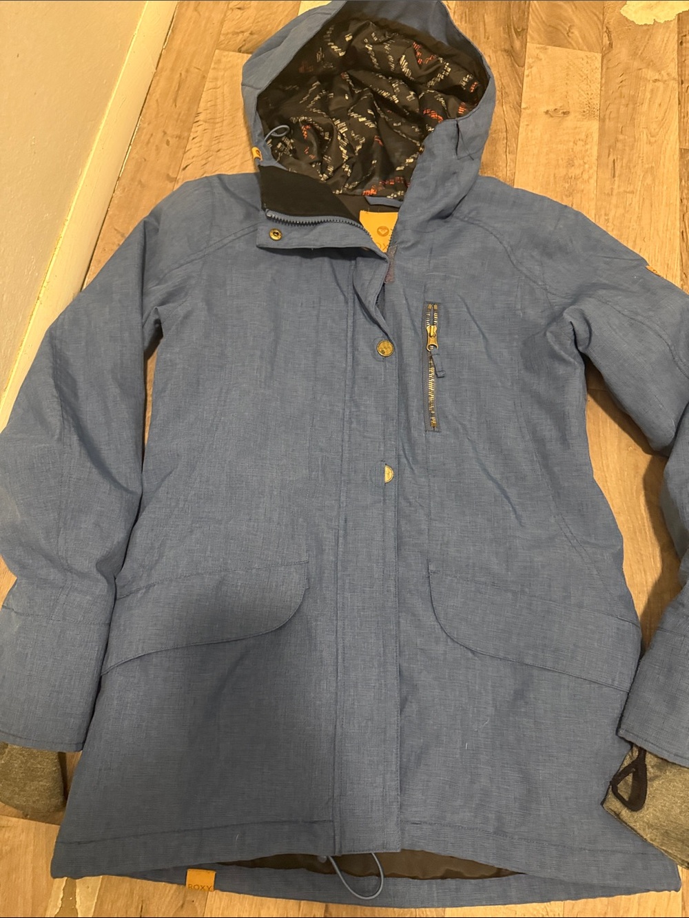 Lucky Brand Light Blue Hooded Ski Jacket